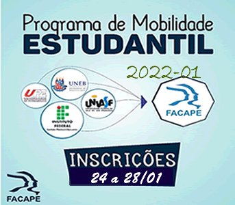 PROGRAMA DE MOBILIDADE ESTUDANTIL 2022-1