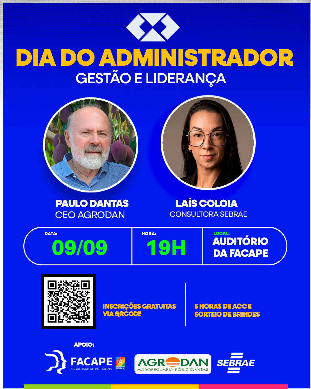 Facape oferece palestra gratuita sobre gestão e liderança em comemoração ao 'Dia do Administrador'